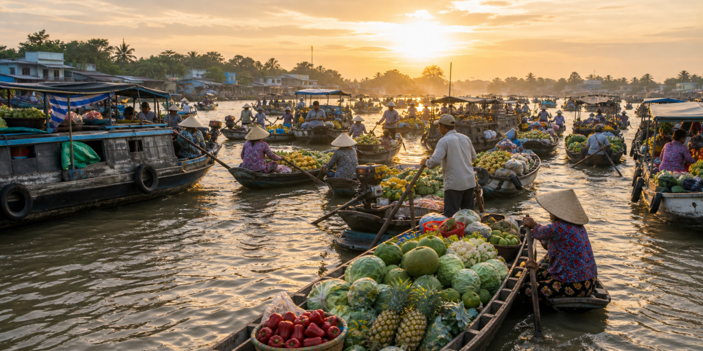 Cai Rang Floating Market travel image for Mui Ne Go
