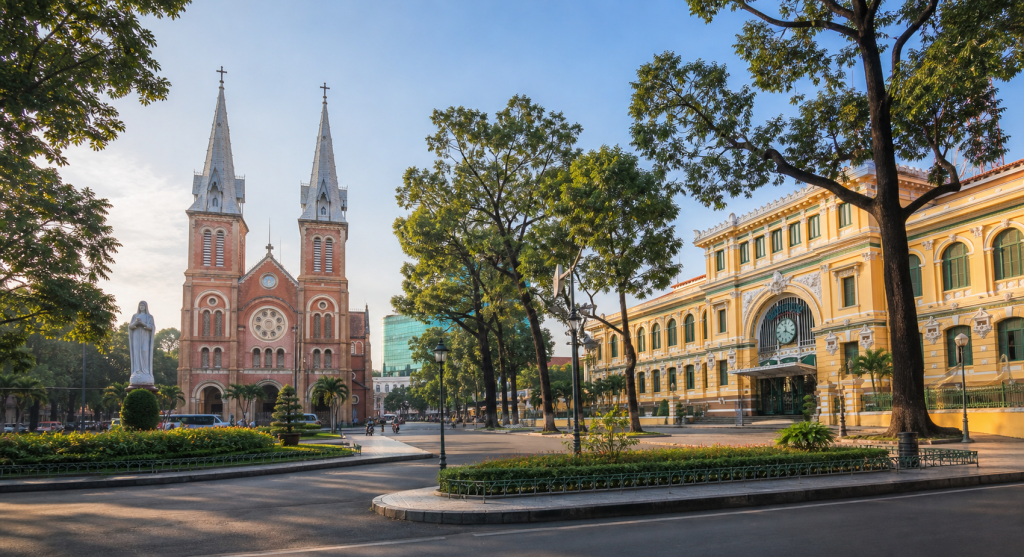 Notre Dame Cathedral and Central Post Office travel image for Mui Ne Go