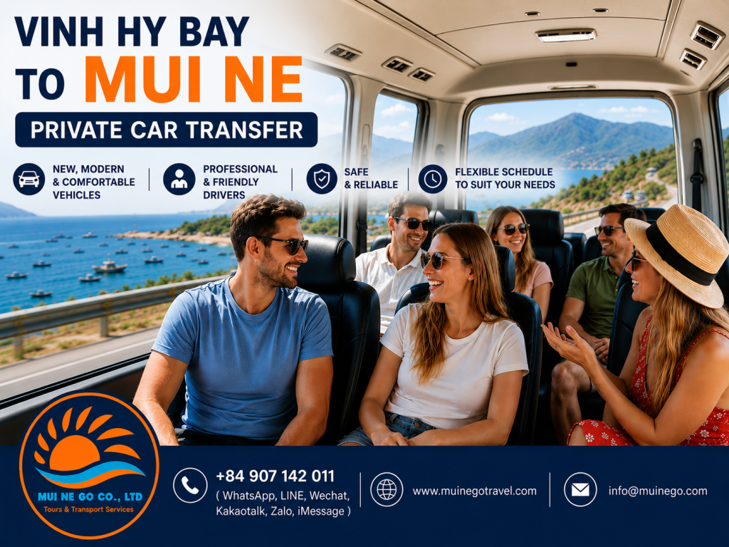 Vinh Hy Bay to Mui Ne private car transfer