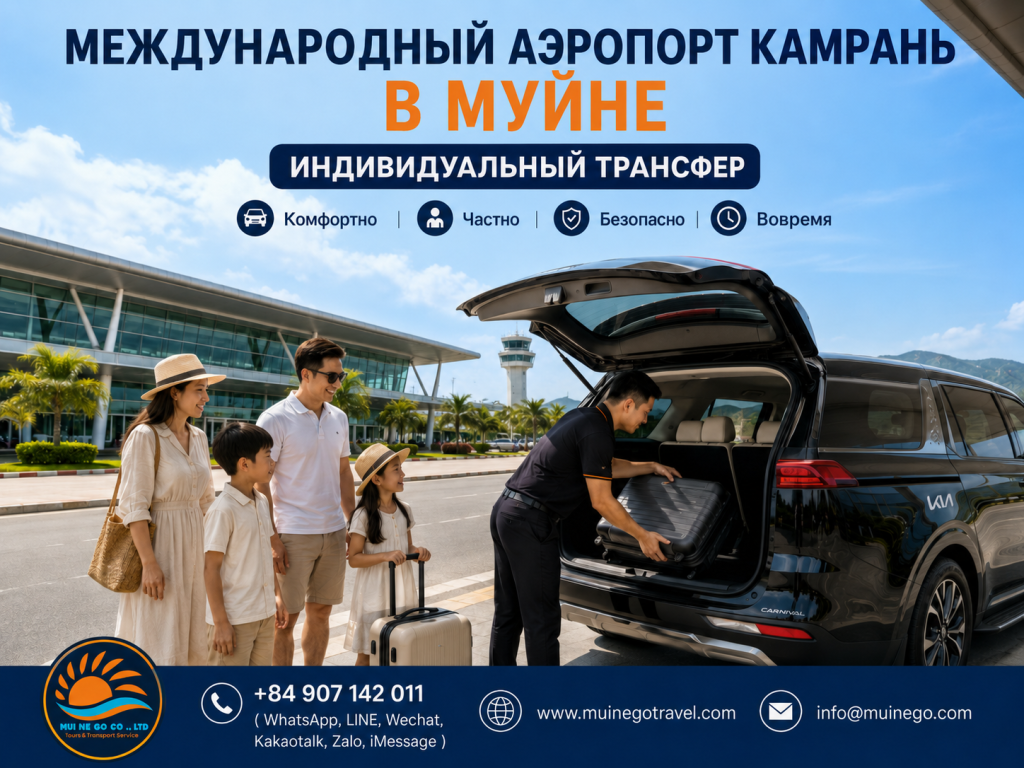 Частный трансфер из аэропорта Камрань в Муйне