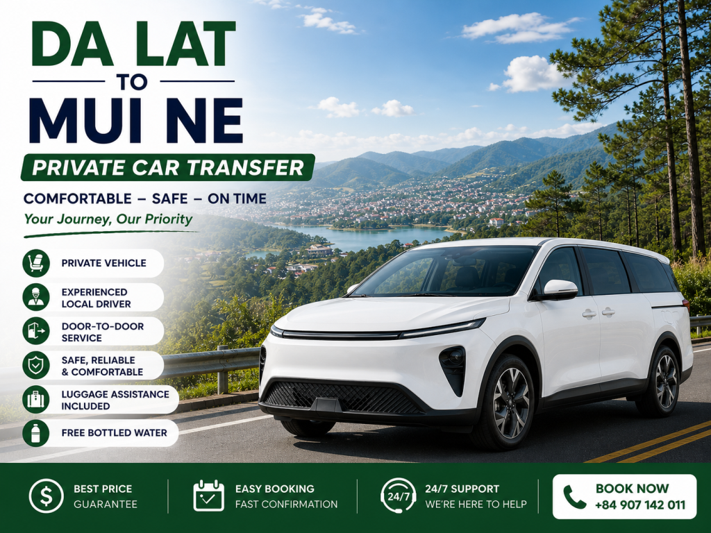 Da Lat to Mui Ne Private Car Transfer